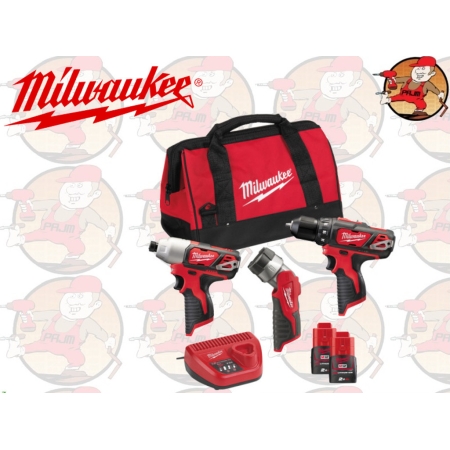 M12BPP3A-202B ZESTAW POWERPACK MILWAUKEE M 12 BPP3A-202B , nr. 4933441225